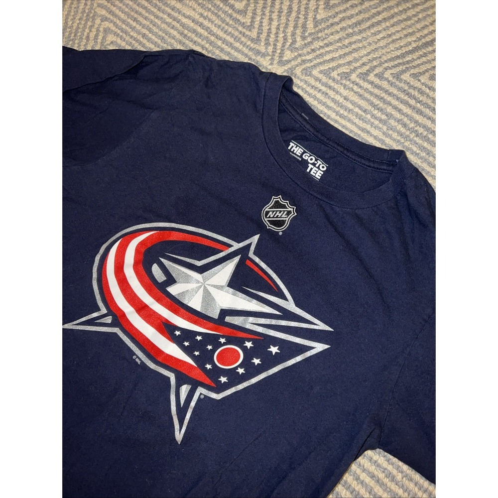Adidas‎ Columbus Blue Jackets Sergei Bobrovsky T-Shirt Jersey - Blue - Small